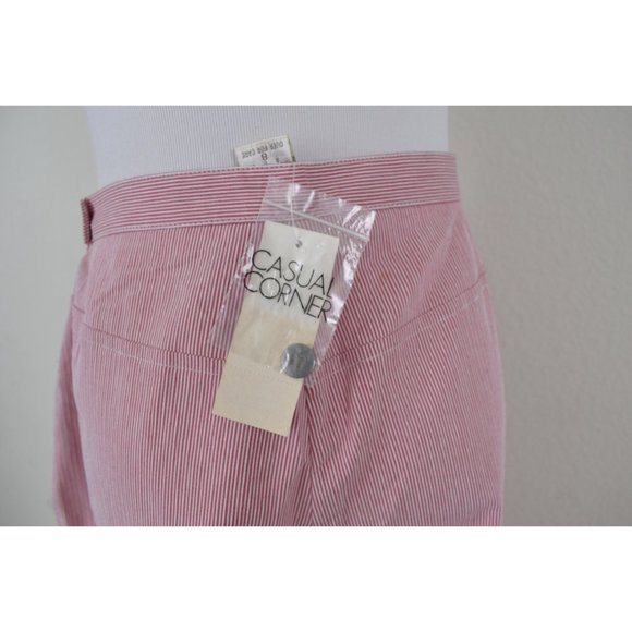 Vintage 90s deadstock Stretch‎ Micro Stripes Pants size 8 | 27 waist - Picture 5 of 9